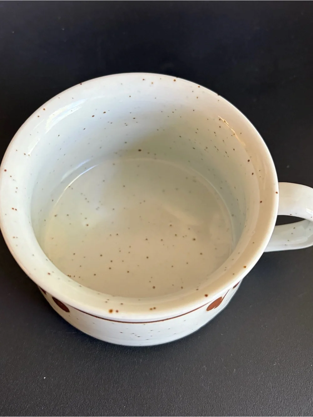 Vintage Otagiri stoneware speckled soup or chili mug